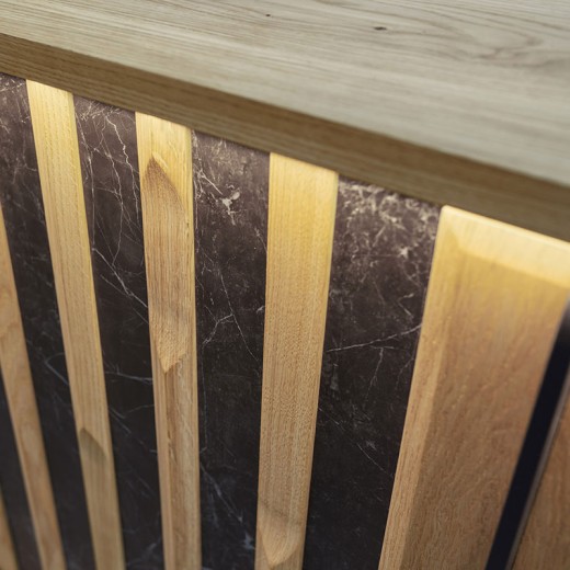 Buffet 4 portes - Dune détails Buffet 4 portes - Dune détails