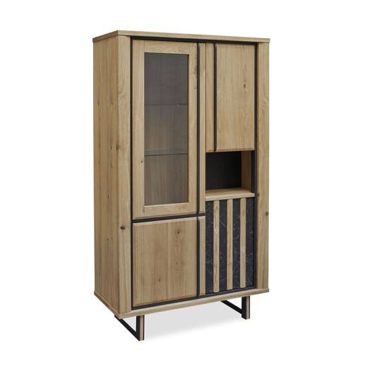 Vitrine 3 portes 1 niche - Dune Vitrine 3 portes 1 niche - Dune