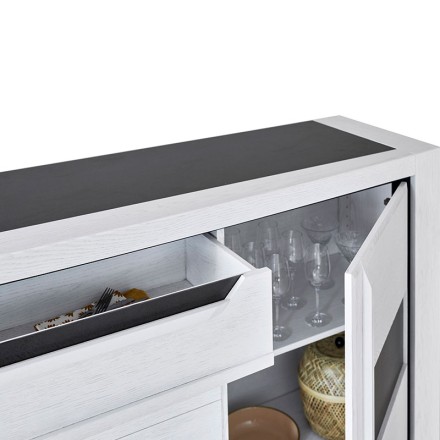 Argentier 8 portes/1 tiroir - Tolède détails