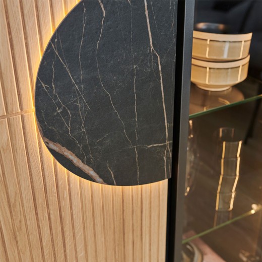 Vitrine 2 portes - SPHERE détails Vitrine 2 portes - SPHERE détails