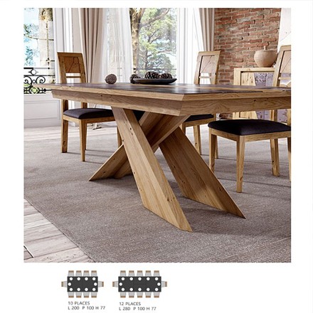 Table extensible 3 pieds - FLOIRAC détails