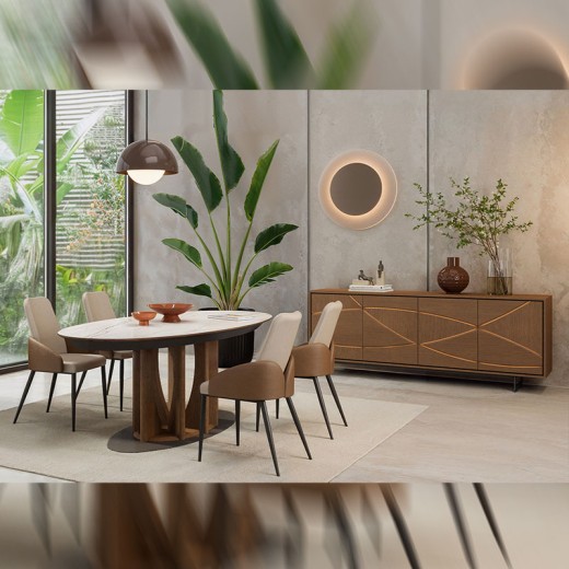 Table ovale extensible - Santorin ambiance Table ovale extensible - Santorin ambiance