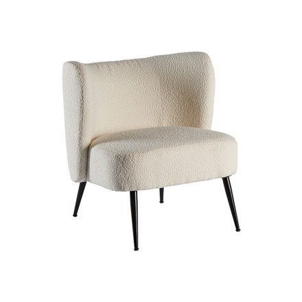 Fauteuil décoratif tissu - Ripple blanc