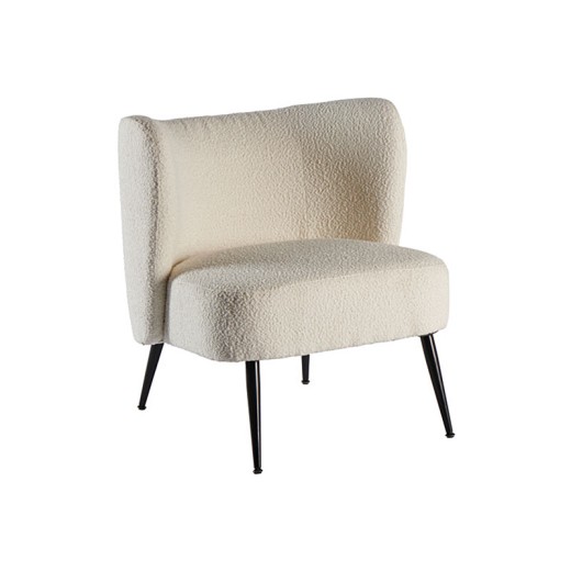 Fauteuil décoratif tissu - Ripple blanc