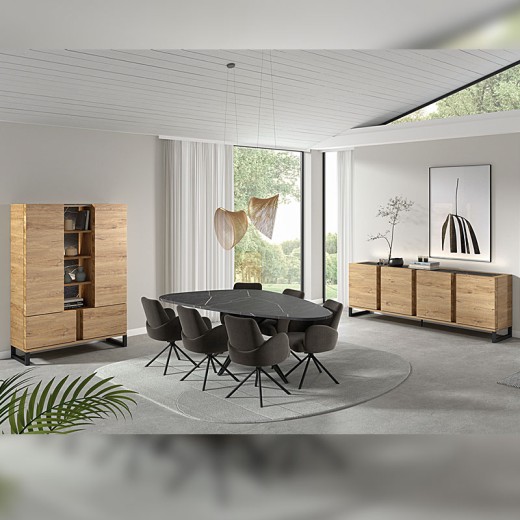 Buffet 3 portes imitation chêne - GRANDO AMBIANCE Buffet 3 portes imitation chêne - GRANDO AMBIANCE