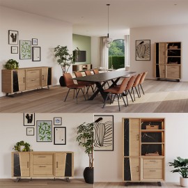 Vitrine 2 portes & 2 tiroirs - RICHARD 2