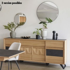 Buffet 4 portes 1 tiroir - Delta version pointes