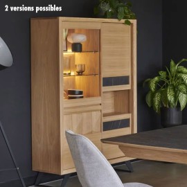 Vitrine 3 portes 1 niche - Delta version pointe