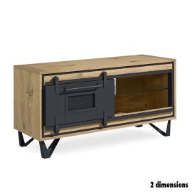 Meuble TV 1 porte petit - sunset