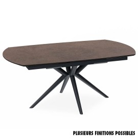 Table ovale 180 extensible céramique iron - Nymphéa