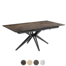 Table rectangle extensible céramique iron - Genet