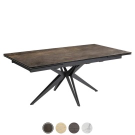 Table rectangle extensible céramique iron - Primevère