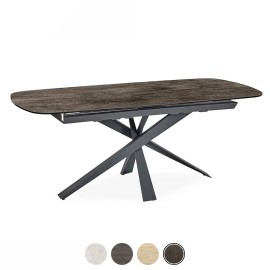 Table tonneau extensible céramique iron - Volta