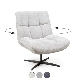 Fauteuil pivotant blanc - Angèle