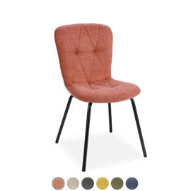 Chaise moderne tissu rose - Emma