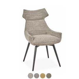 Chaise moderne tissu beige - Ysis
