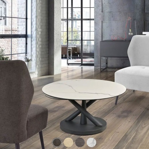 Table basse extensible céramique marbré - Chicago