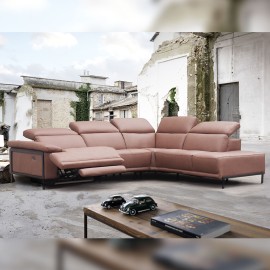 Salon d'angle cuir relax - Linus