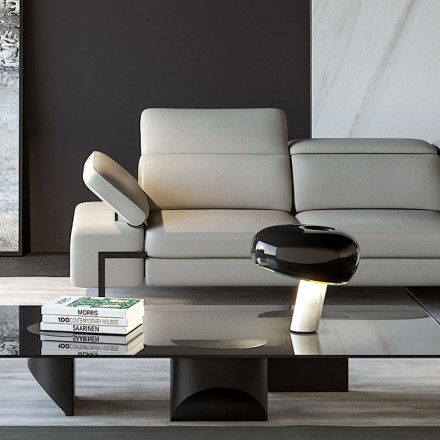 Salon cuir relax - Opéra détails