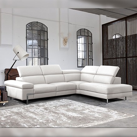 Salon cuir relax - Opéra blanc