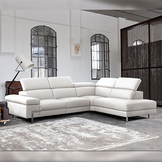 Salon cuir relax - Opéra blanc Salon cuir relax - Opéra blanc