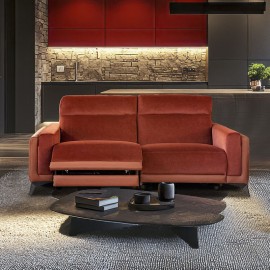 Canapé cuir et tissu - Petrus ambiance 2