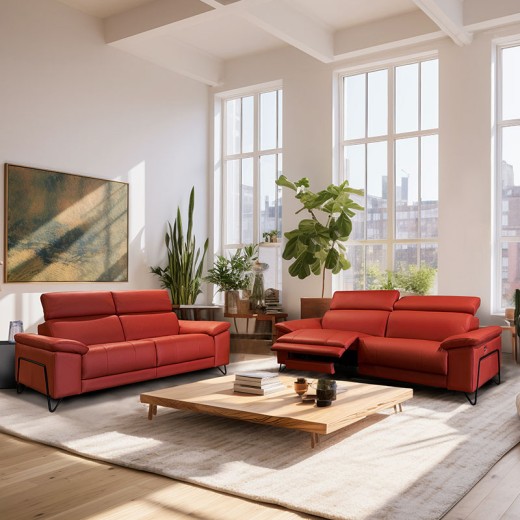 Salon cuir relax - Asterix ambiance