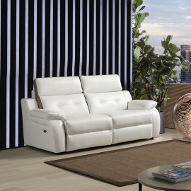 Salon 3 places cuir relax - Continental