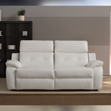 Salon 3 places cuir relax - Continental face