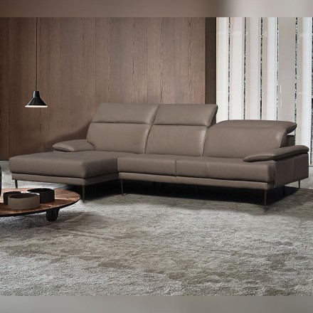Salon d'angle cuir - Domino