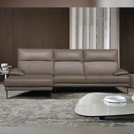 Salon d'angle cuir - Domino face