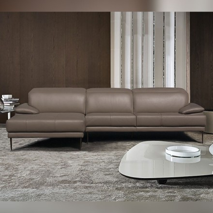 Salon d'angle cuir - Domino