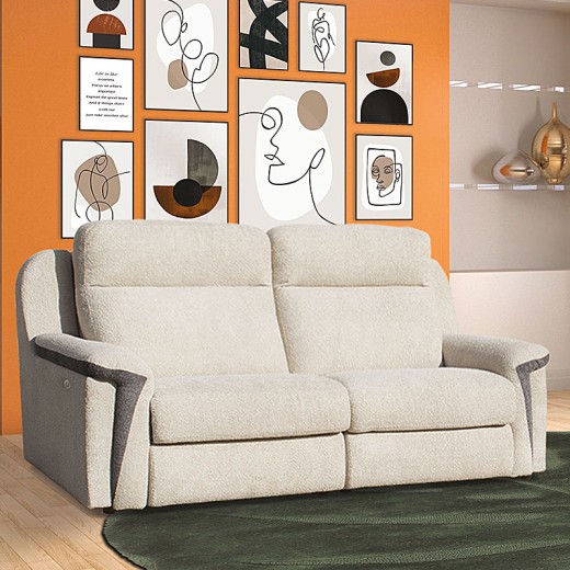 Canapé 3 places tissu relax - Dore Canapé 3 places tissu relax - Dore