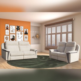 Canapé 2 places fixes tissu - Dore 2