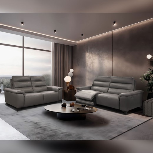 Canapé 3 places cuir relax - Elisir ambiance Canapé 3 places cuir relax - Elisir ambiance