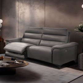 Canapé 3 places cuir relax - Elisir