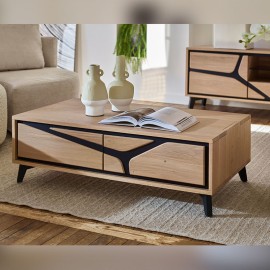 Table basse - 2 tiroirs - Néo