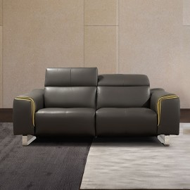 Canapé 2 places fixes cuir - Factor 2