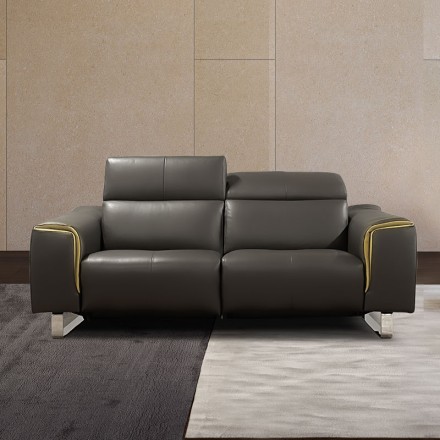 Canapé 2 places fixes cuir - Factor face