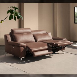 Canapé 3 places relax cuir - Gemini