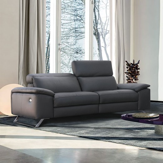 Canapé 3 places relax cuir - Genius