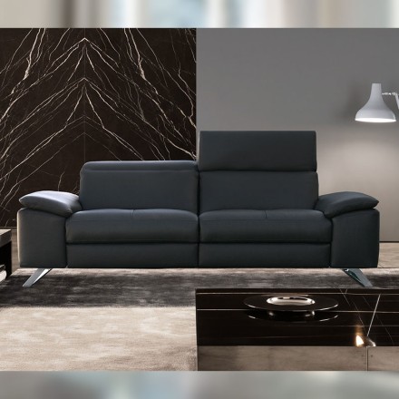 Canapé 3 places relax cuir - Genius face