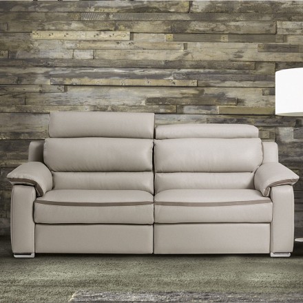 Canapé 3 places relax cuir - Mercury face