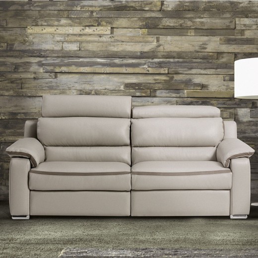 Canapé 3 places relax cuir - Mercury face