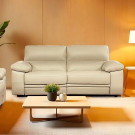 Canapé 3 places relax cuir - Leman 2