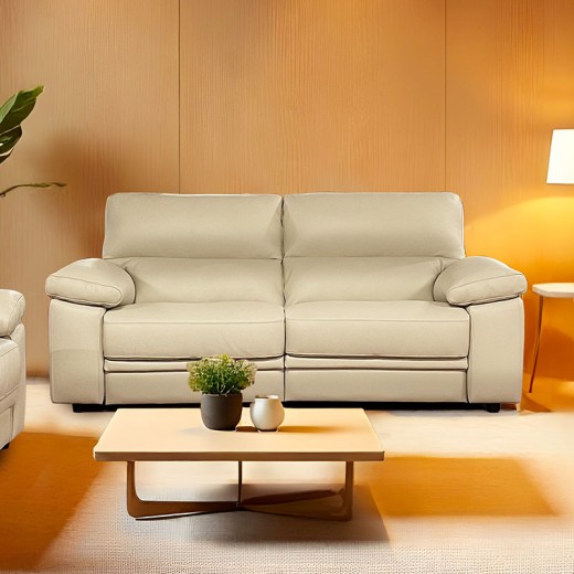 Canapé 3 places relax cuir - Leman face