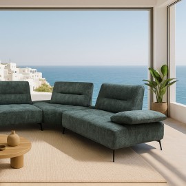 Canapé d'angle droit tissu - Mark 2