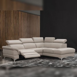 Canapé d'angle relax cuir - Pampas