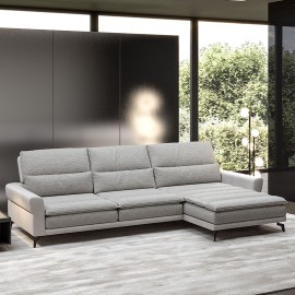 Canapé d'angle à droite tissu - Orly