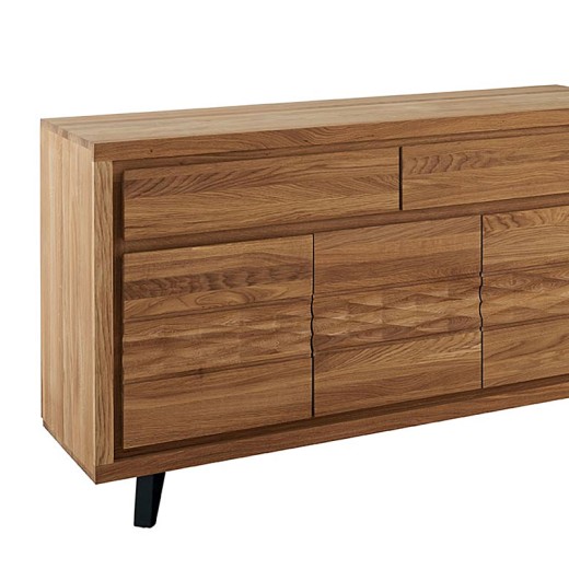 Buffet 3 portes 2 tiroirs - WAVES détails